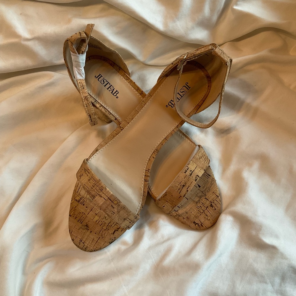 Cork dress sandals